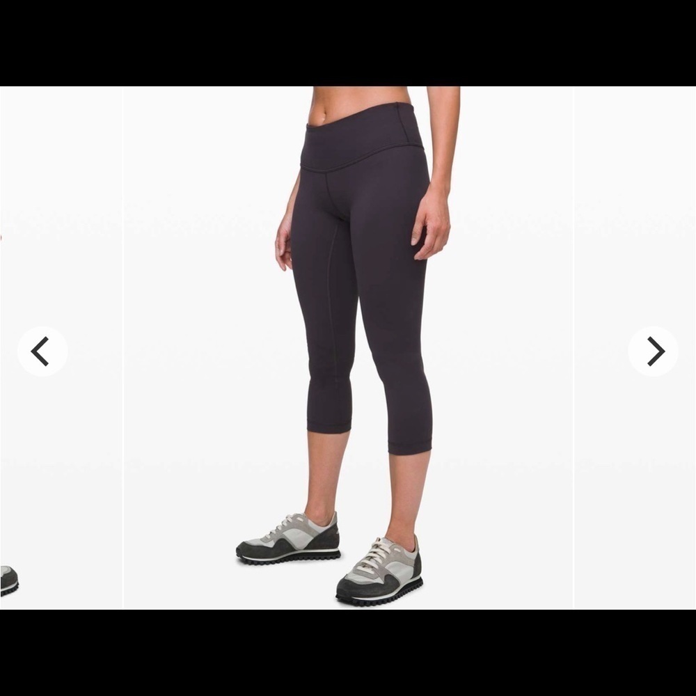 Lululemon Wunder Under Crop Low-Rise 21” *Full-On Luxtreme size 4